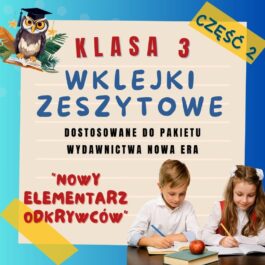 Nowy Elementarz Odkrywców | Wklejki do klasy 3 | Część 2 | 107 stron A4 PDF