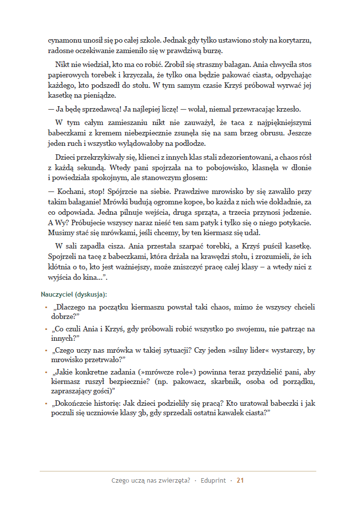 Czego nas uczą zwierzęta? | Projekt | Innowacja | Klasa 2/3 | 260 stron A4 | PDF - obrazek 6