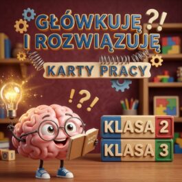 Główkuję i rozwiązuję | Zestaw łamigłówek rozwijających logiczne myślenie i słownictwo | Klasa 2–3 | PDF