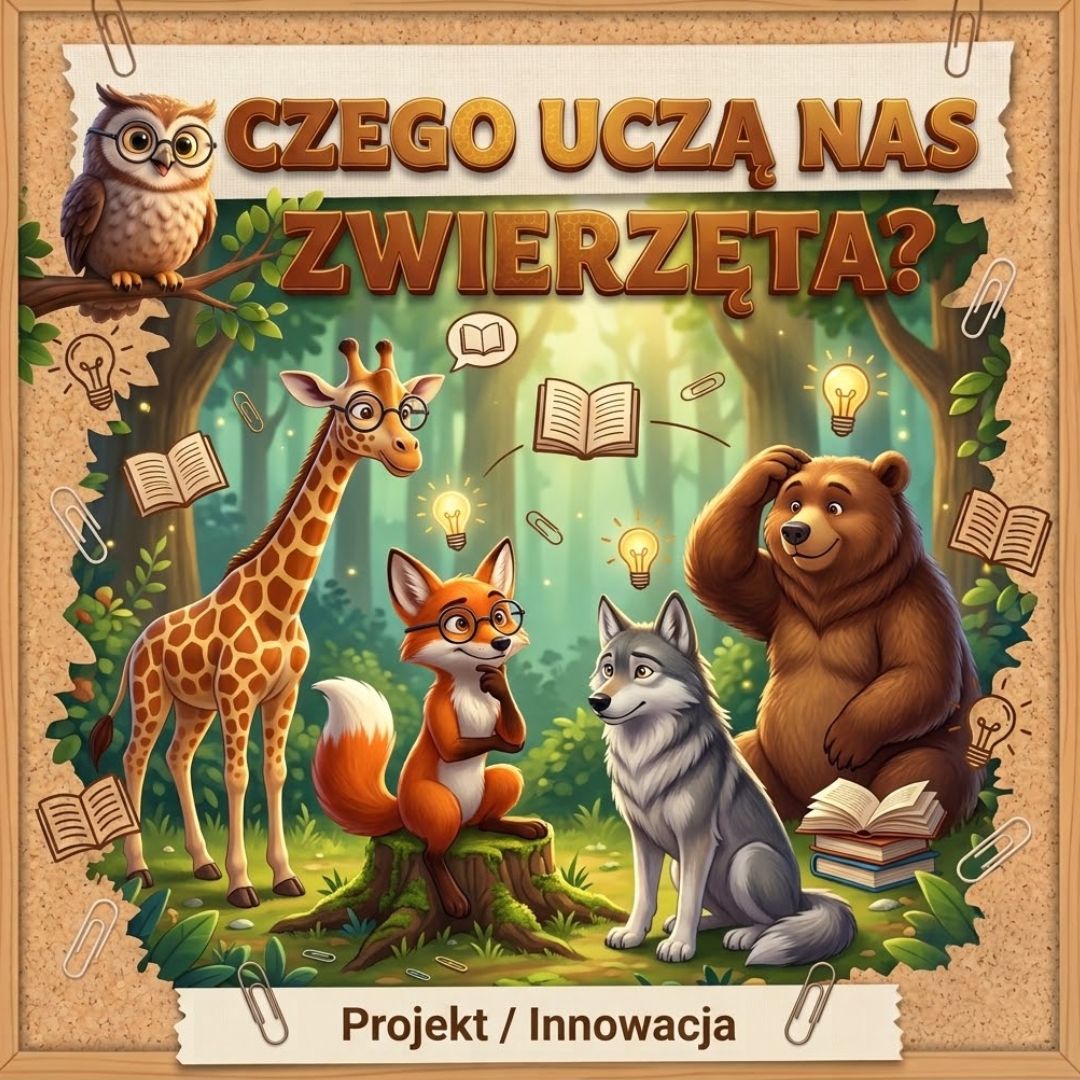 Czego nas uczą zwierzęta? | Projekt | Innowacja | Klasa 2/3 | 260 stron A4 | PDF